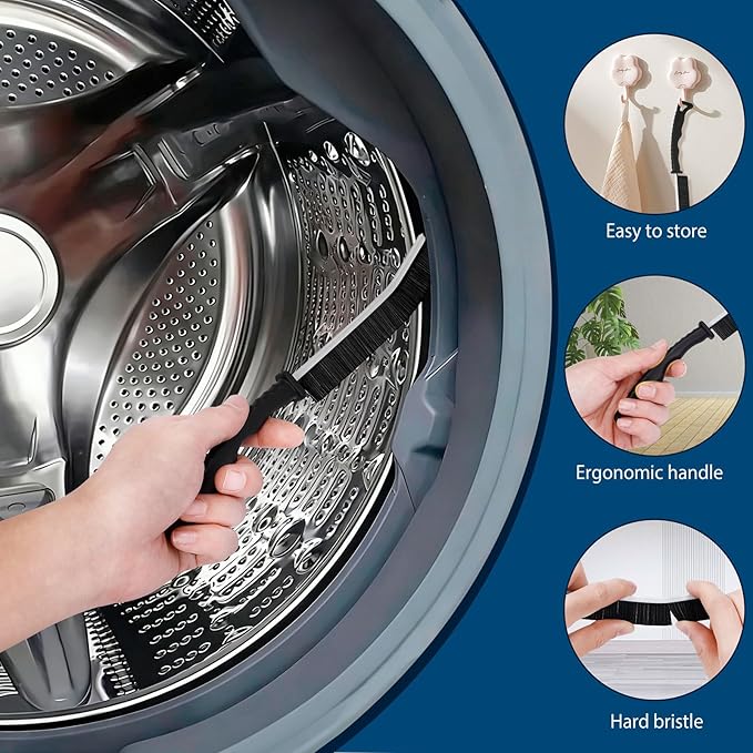 Universal Dryer Vent Cleaning Kit with Vacuum Hose Attachments - Lint Remover Lint Removal Tool Set for Clothes Dryer, Shop Vac Accessories, Lint Trap Cleaner & Home Maintenance Tools