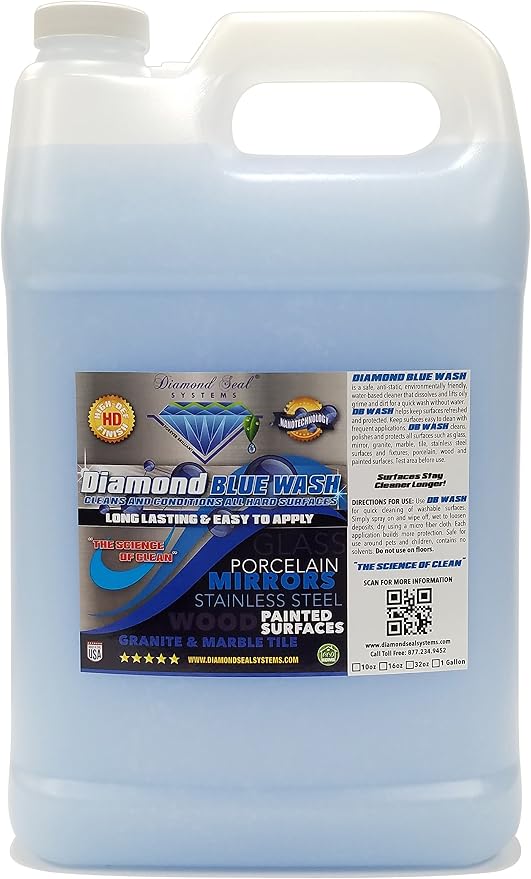Nano-Tech Repellent Wash - Multi-Surface Glass Cleaner Spray for Granite, Wood, Stainless Steel & Kitchen Appliances - C