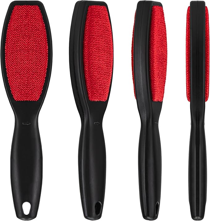 DecorRack (2 Pack) Double-Sided Lint Brushes, Pet Hair Remover Brush for Clothes and Furniture, Remove Cat and Dog Fur from Fabric Carpet and Clothing, Lint Removal Brush, Portable, Reusable (2 Pack)