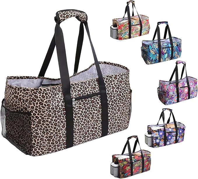 Extra Large Utility Tote Bag - Reusable Grocery Bags Foldable Heavy Duty