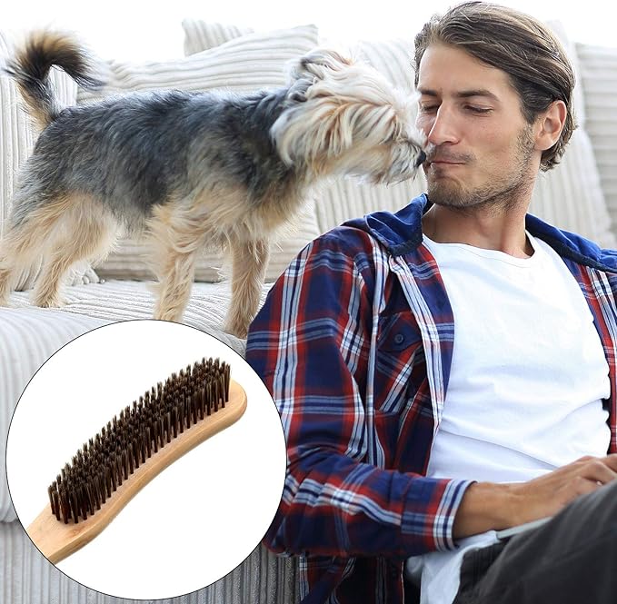 3 Pieces Wood Cashmere Comb and Wood Sweater Shaver Comb Combo Pack Fabric Sweater Shaver Lint Remover Comb with Lint Brush Multi-Fabric Shaver Removes Pilling, Fuzz and Lint from Garments