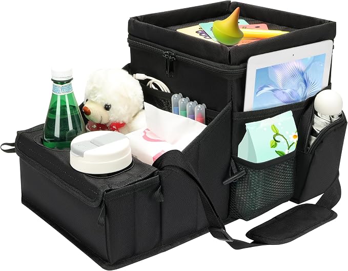 COOLBEBE Car Seat Organizer, Backseat Car Organizer, Black