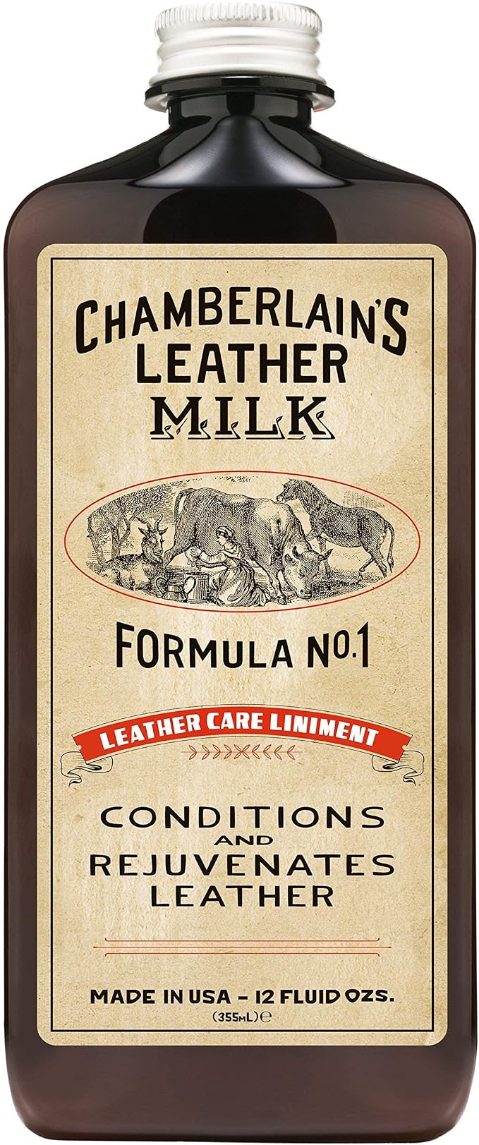 Leather Milk Conditioner and Cleaner for Furniture, Cars, Purses and Handbags. All-Natural, Non-Toxic Conditioner Made i