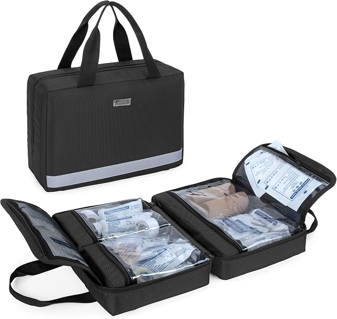 Trunab Small First Aid Kit Bag Empty Portable Emergency Kits Trauma Bag