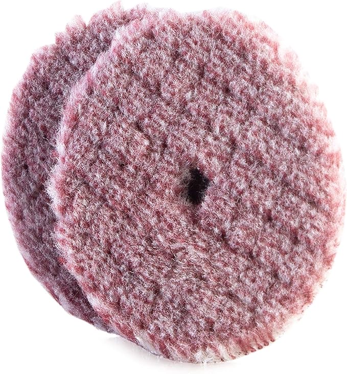 Adam's Polishes Premium Polisher Pads - Blended Wool & Microfiber Cuts & Finishes in One Step 2 Pack - Color Coded to Ma