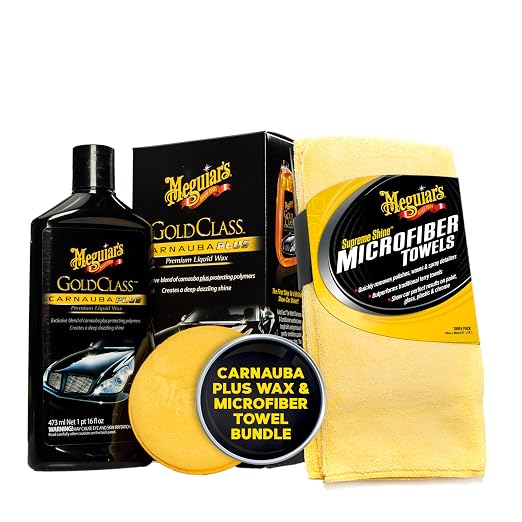 Meguiar's Gold Class Premium Car Care Bundle - Liquid Wax + Microfiber Towels