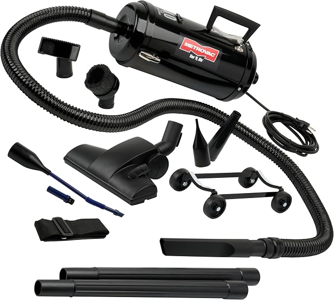 MetroVac Vac N Blo VNB-94BD - 4.0 Peak HP Car Vacuum & Blower, All-Steel Construction, Versatile Automotive Detailing To