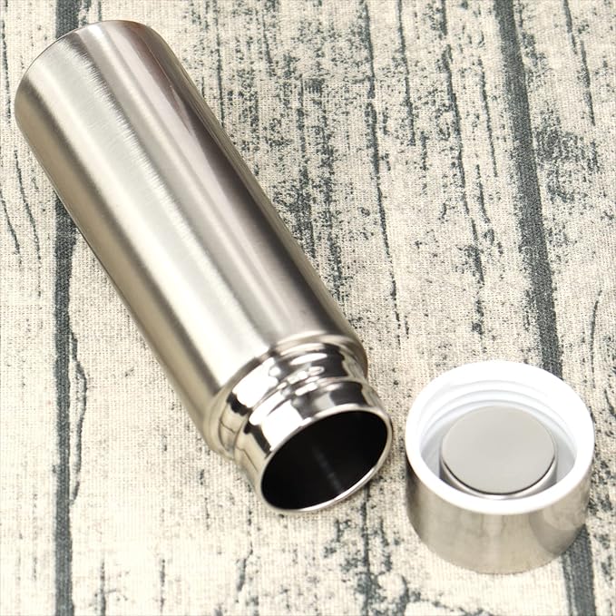 Cute Small Purse Water Bottle, 4.4 Fl. Oz, Mini Slim Flask for Kids Lunchbox, Portable Skinny Handbag Water Bottle, Vacuum Insulated Reusable Leak Proof Stainless Steel Cup