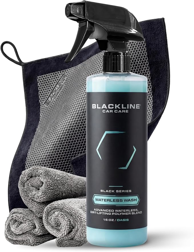Blackline Clay Towel Kit Complete System - Towel, Wash Spray & 3 Cloths