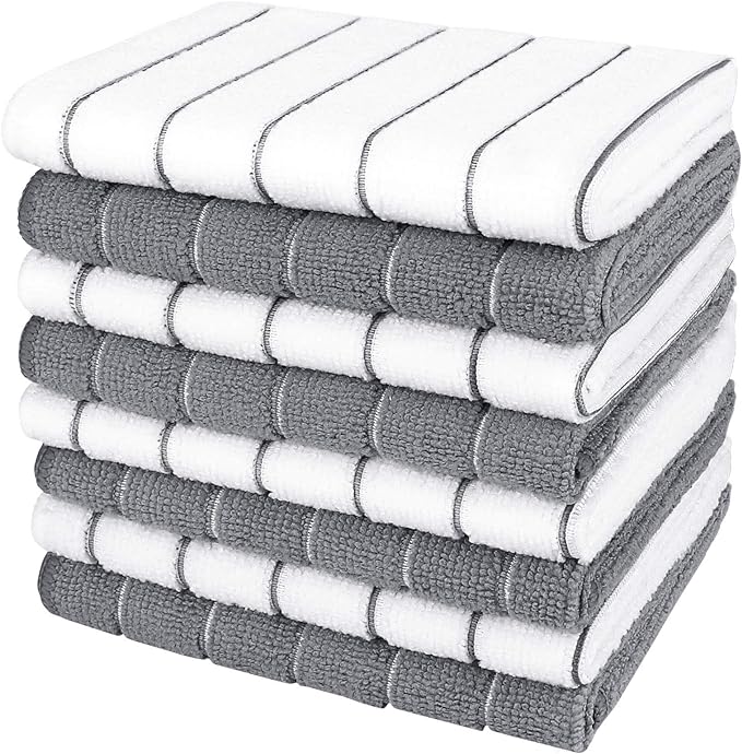 AIDEA Kitchen Towels, Absorbent Dish Cloth for Kitchen, Soft Dish Towels for Home, Multi-Purpose Cloths for Household Cl