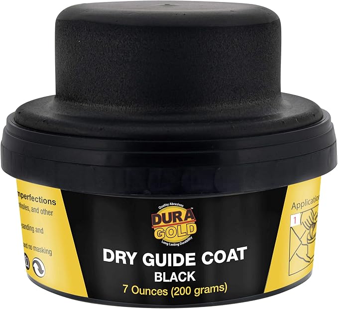Dura-Gold Premium Black Dry Guide Coat Kit, 7 Ounces (200 Grams) - Powder