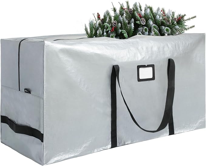 Large Christmas Tree Storage Bag Heavy Duty 9 Ft (Gray)