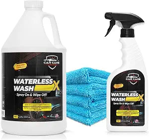 Waterless Wash X Car Detailing, Gallon + 16oz+ Towels