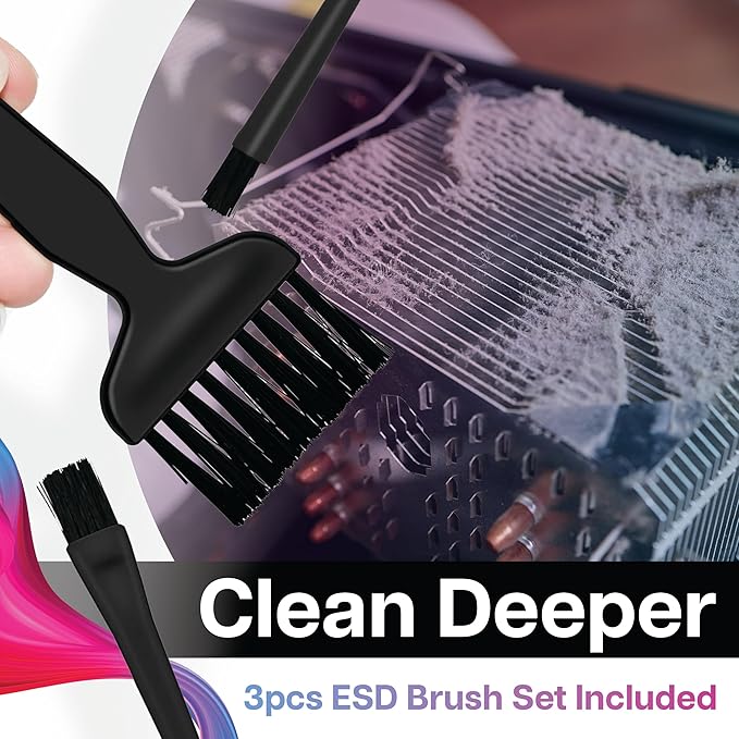 IT Dusters AirTec Ultra Electric Air Duster Blower for PC, Laptop, Console, Electronics and Home Cleaning, Environmental Alternative to Spray air can Duster Keyboard Cleaner (Type 6)