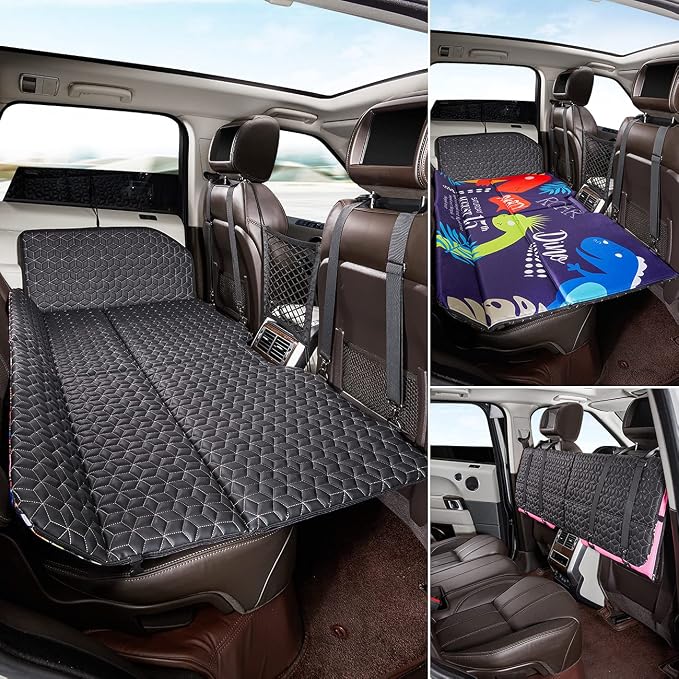 ABE Non-Inflatable Car Mattress,Double-Sided Folding Car Bed Mattress SUV,Portable SUV Mattress,Camping Mattress Back Se
