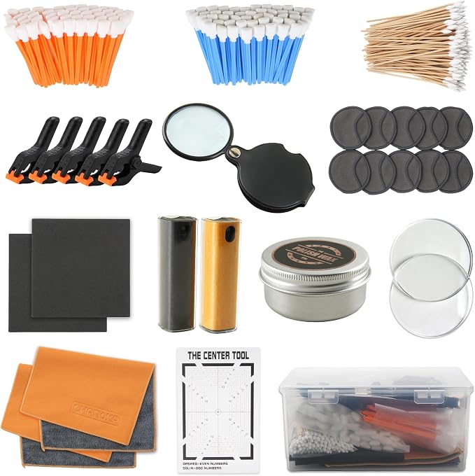 227 Pcs Card Care Clean Kit - Card Repair Polishing Kit with Cleaning Spray Polishing Cream, Trading Card Cleaning Kit w