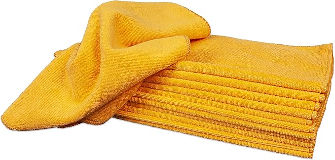 Detailer's Preference 350 GSM Microfiber Towels, Ultra-Soft, Lint-Free, Scratch-Free Detailing Cloths for Car, Home & Ga