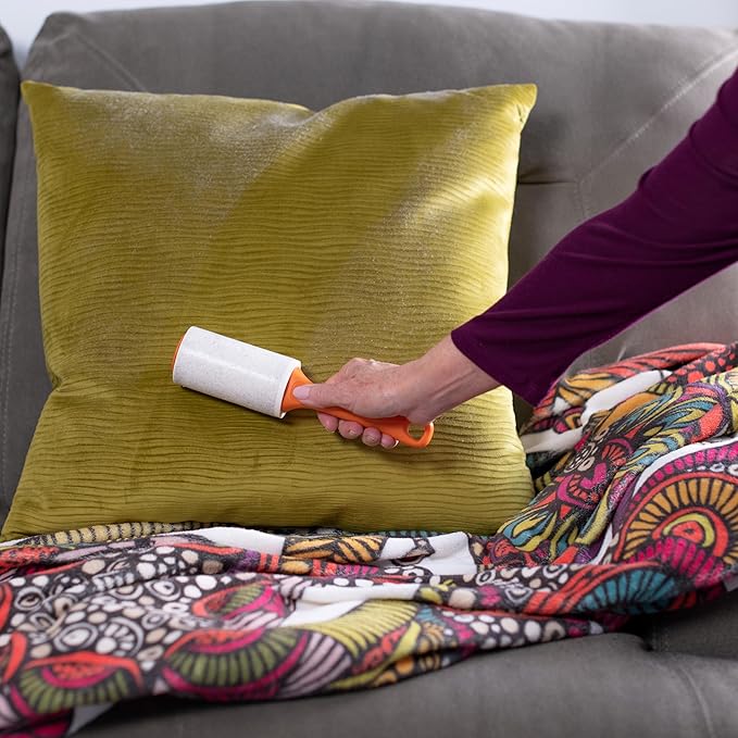Evercare Lint Roller, Scented 40 Sheets, Two-Pack, Orange