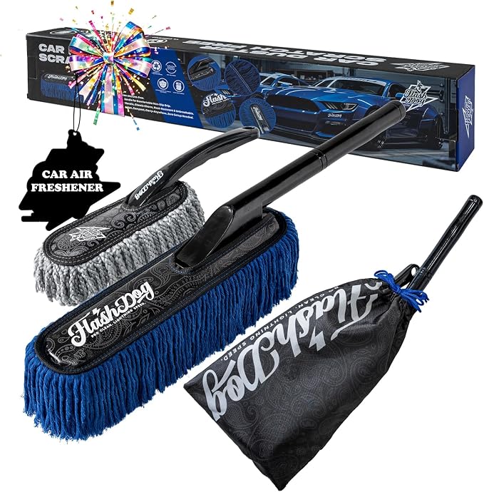 Flash Dog Wood Car Duster Exterior & Interior Kit - 25" Heat