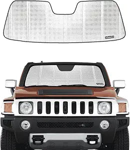 Pigenius Windshield Sun Shade for 2006-2009 Hummer H3. Front Window Sunshade with Storage Bag
