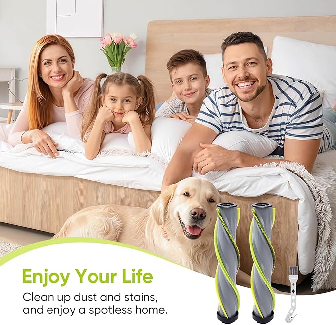2Pack Replacement Brush Roll Compatible with Bissell Cleanview XR 200W/ Cleanview XR Pet 300W/ Powerlifter Turbo Cordless Stick Vacuum Cleaner 3789U, 3789X, 3789, 3797V, 3797W, 3797