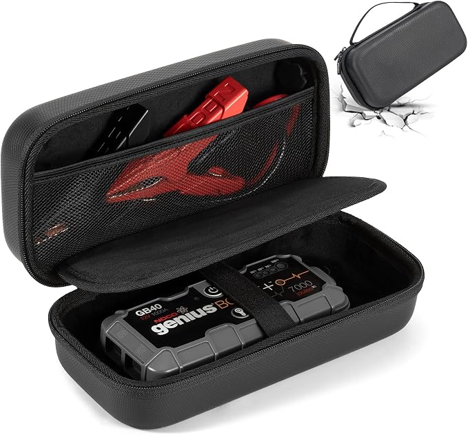 EVA Protection Case for NOCO GB40 and GB20 Lithium Jump Starters, Portable Jump Starter Box, Car Jumper Starter Portable
