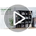 16 Cube Storage Organizer Cube Shelves Units Storage Cubes, Black