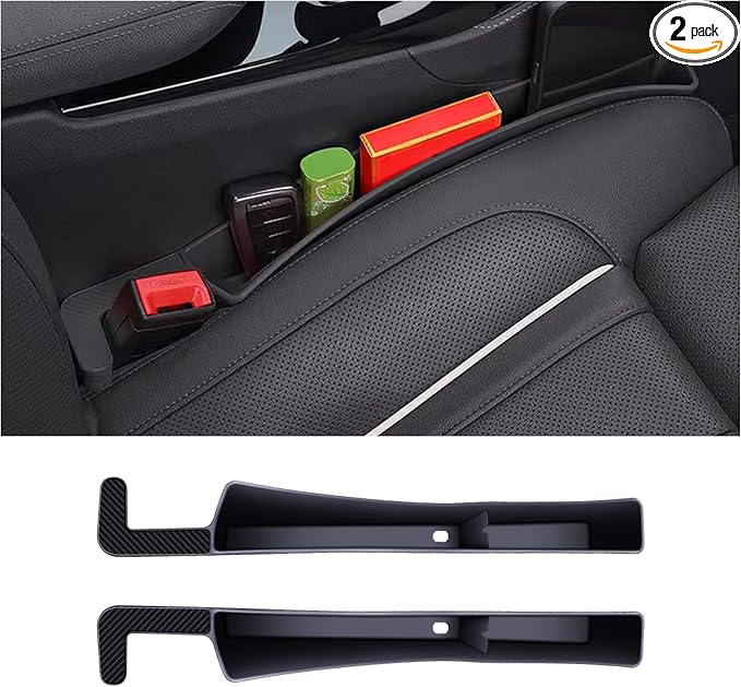 2PCS Universal Car Seat Gap Filler,2 in 1 Seat Storage Organizer - Cleanova