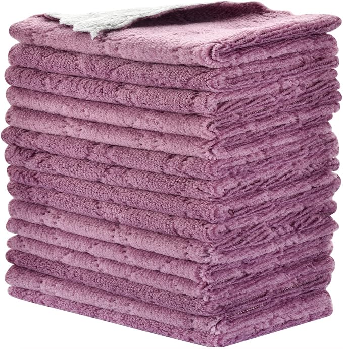 OstWony Reusable Cleaning Cloths 11PCS,Kitchen Towel Dish Rags,10x6ines