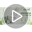 Wall Mounted Disposable Toilet Brush System with Holder, Toilet Bowl Cleaning Wand with Green Refills and One-Button Release, 1 Wand and Holder with 24 Green Refills