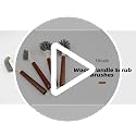 4-Pack Heavy Duty Scrub Brushes with 11" Sapele Wood Handle – PBT Bristles & TPR Loop – Kitchen, Bathroom, Grout, Dish & Tile Cleaner – Durable Non-Slip Multi-Surface Cleaning Brush Set