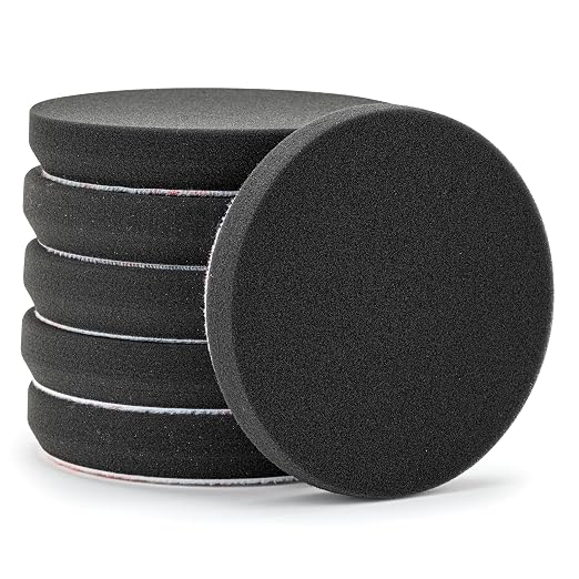Griot's Garage 5.5 in Black Foam Finishing Pads, 6 pk, 12214