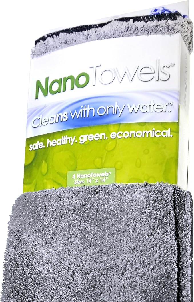 Life Miracle Nano Towels - The Amazing Eco Cloth that Cleans Virtually Any Surface with Only Water. No More Paper Towels