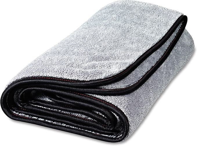Griot's Garage PFM Terry Weave Microfiber Drying Towel for Car Wash and Cleaning, Vehicle Detailing, Double-Sided, Ultra