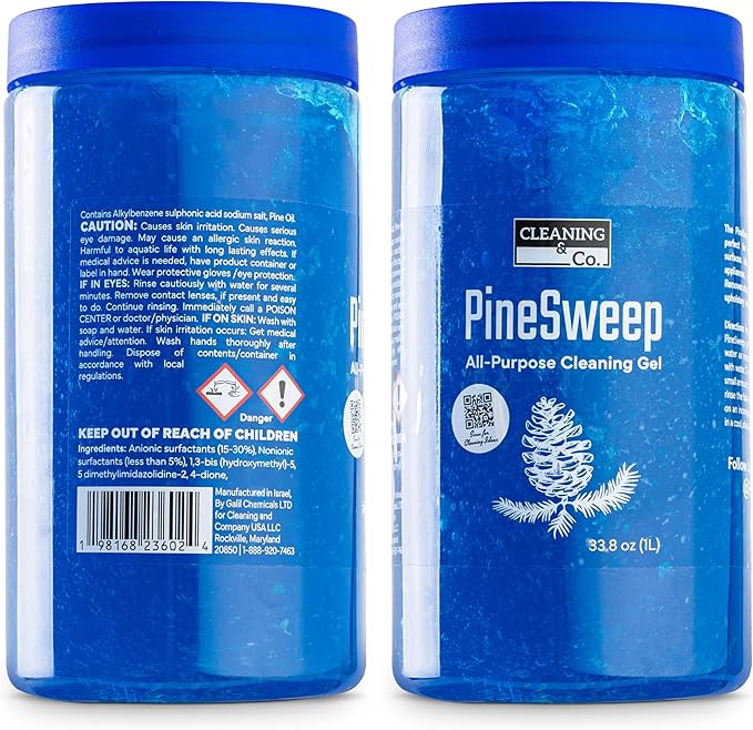 All-Purpose Cleaning Gel with Pine Oil – Multipurpose Household Cleaner for Bathroom, Kitchen, Floors, Laundry & More, 33.8 Fl Oz