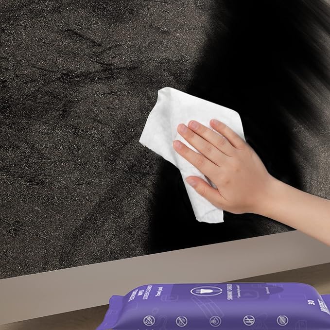 Swanky Cables Screen Cleaner Wipes: Electronic Wipes for Screens - Computer Screen Wipes for Lens, Phone, Tv Screen and Monitor Cleaning - Tech Wipes & Microfiber Cloth (Soft Wipes, 30 Count)
