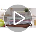 Cotton Terry Kitchen Towels and Dishcloths Set of 8, Mixed Color