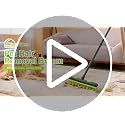 Pet Hair Removal Rubber Broom with Silicone Squeegee (Green)