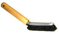 Mustache Brush, Thread Compound Application, 8rd BTC Line Pipe Tubing & Casing Thread, Solid Wood Handle, Angled for Easy Use