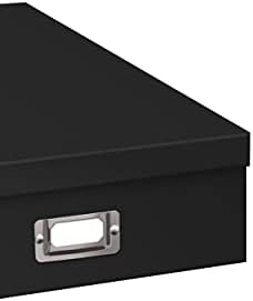 Pioneer Jumbo Scrapbook Storage Box, Black, 14.75 Inch x 13 Inch x 3.75 Inch