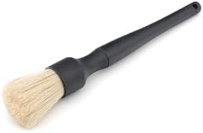 Boar Hair Detailing Brush Set, Comfortable Grip and Heavy-Duty Scrubbing for Interior, Exterior, Engine Bay, Wheels, Exhaust Tips, Textured Plastic