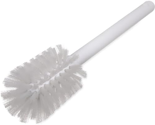 Dish Brush with Round Nylon Head, 11 Inch, White