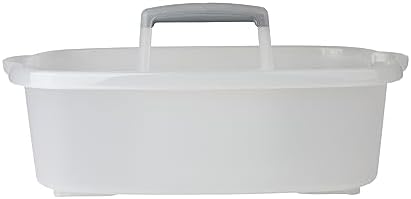 Plastic Multipurpose Cleaning Storage Caddy with Handle, 1.5-Gallon, Clear