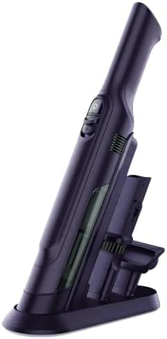Handheld Vacuum Cordless, Lightweight 1.4lb with Powerful Suction, Charging Dock, Single Touch Empty and Detachable Dust Cup, Portable Mini Car Vac for Home Office and Pet Hair (Pitch Black)