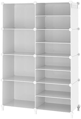 Closet Organizer 8 Cube Storage Shelves, White