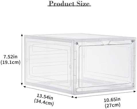 6 Pack Storage Bins with Lids, 19 Qt Stackable Clear Storage Box