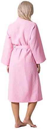 Waffle Knit Lightweight Kimono Spa & Bath Robes for Women - Quick Dry - Soft