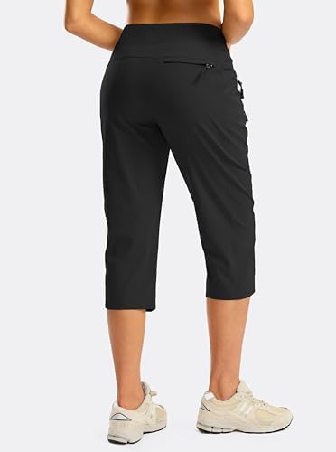 Women's Capri Pants Lightweight Hiking Travel Capris with Pockets