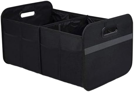 Foldable Car Trunk Organizer for Sedan SUV Truck (Black)