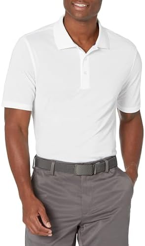 Men's Regular Fit Golf Polo Shirt, Moisture-Wicking Quick Dry, Recycled Polyester, Short Sleeve
